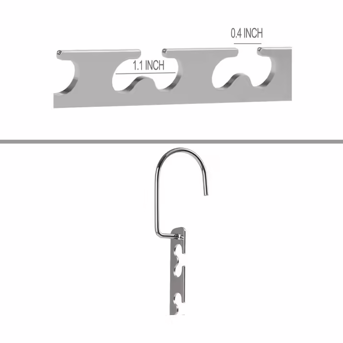 Giftol Space-Saving Metal Hangers, Metal Clothes Hangers, Magic Cascading, Clothes Organizer (8 Pieces)