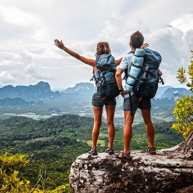 Легкий спальний мішок Outdoro 800g - компактний, теплий, для чоловіків та жінок, блакитний (ліва блискавка)