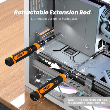 Набір викруток JOREST 155 в 1: міні-набір для ремонту Macbook, Laptop, PC, RC, PS5, Switch, Xbox, iPhone, годинників та окулярів