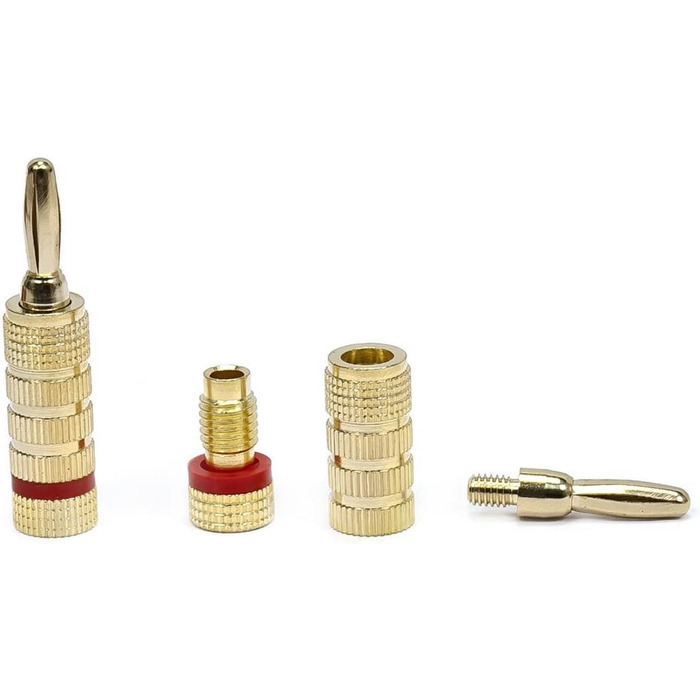 Бананові роз'єми Monoprice з гвинтовим затискачем, закриті (10 пар)