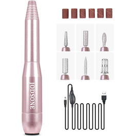 Електричний фрезер для нігтів JODSONE 6 в 1: професійний набір для манікюру та педикюру (акрил, гель)