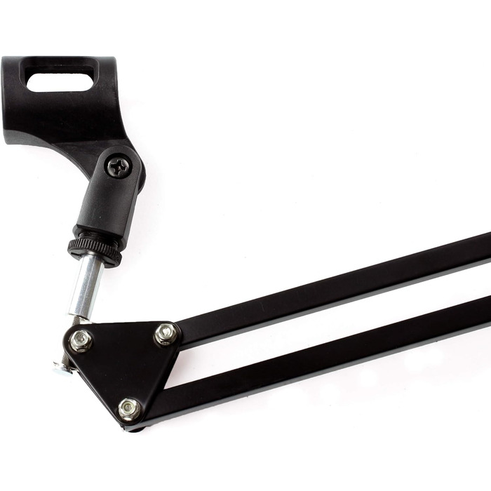 Стійка для мікрофона RockJam MS050 з шарнірною консоллю, компактна, з міцної сталі