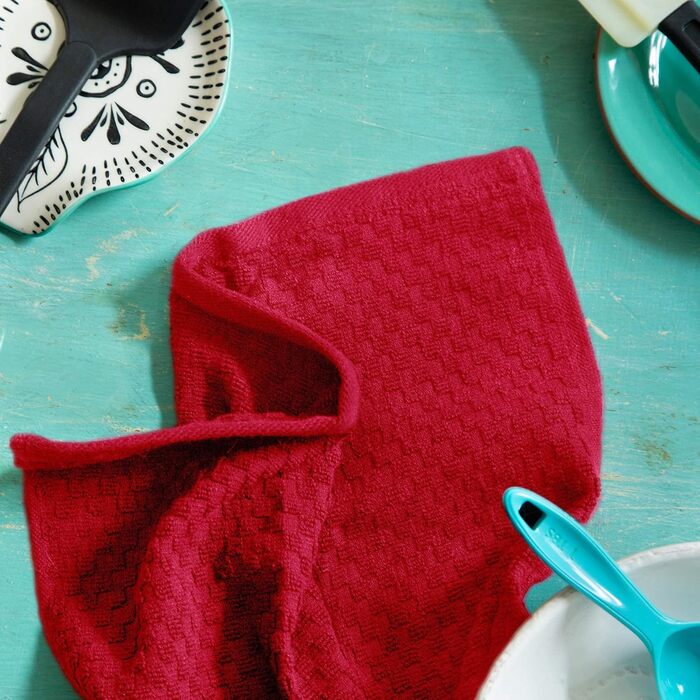 Кухонні рушники COTTON CRAFT з вафельної махри, 100% бавовна, м'які, швидковбирні, швидковисихаючі, мінімум ворсу, багаторазові, 40,6×71,1 см, для кухні, бару, прибирання