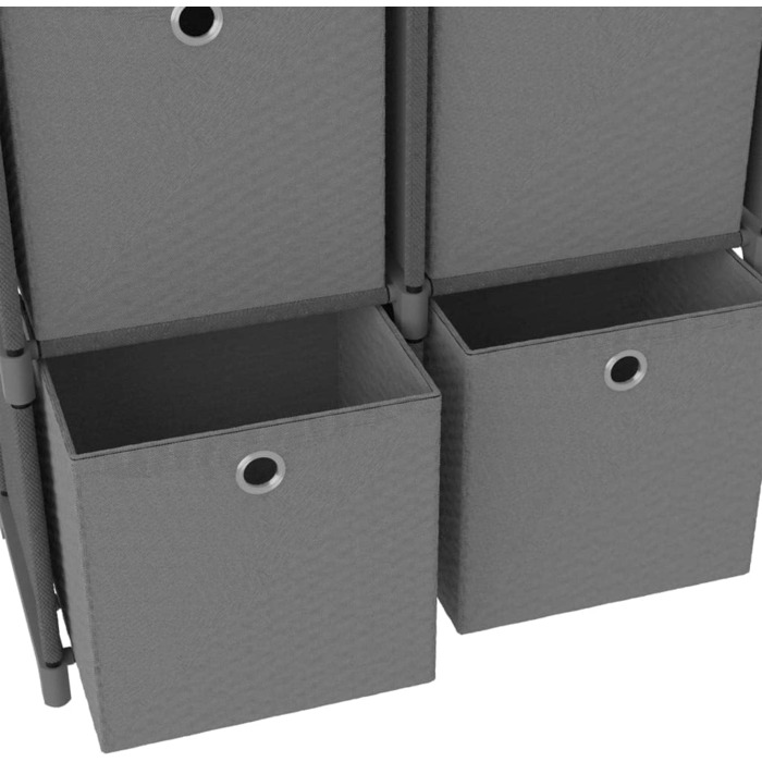 DIY Storage Shelf with 4 Boxes/Compartments, Cubby Shelf, Cube Storage System, Multifunctional Modular Closet, Storage Organizer for Clothes, Shoes, Toys for Bedroom
