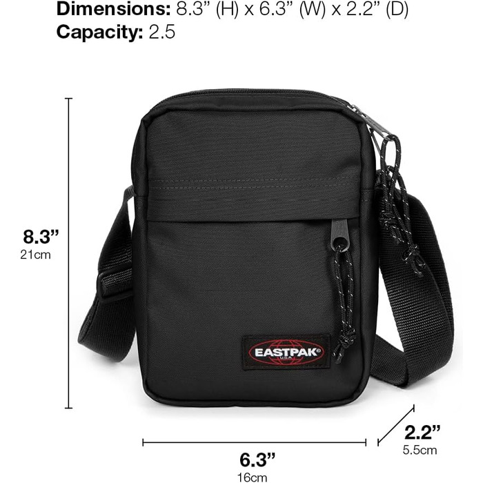 Сумка-месенджер Eastpak The One Ultra Marine — компактна сумка через плече, темно-синя