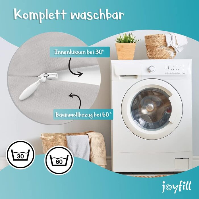 Подушка для вагітних та годування Joyfill Premium 170 см, мікроперлини, сіра, для сну та годування, тихий і комфортний наповнювач, зроблено в Німеччині