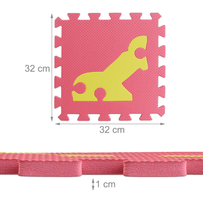 Relaxdays Puzzle Mat Robot Parts