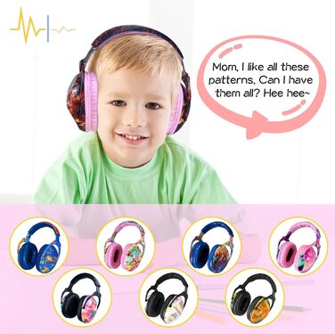 Навушники для захисту від шуму для дітей з аутизмом, для малюків та підлітків, ідеальні для феєрверків та концертів, SNR 28 dB