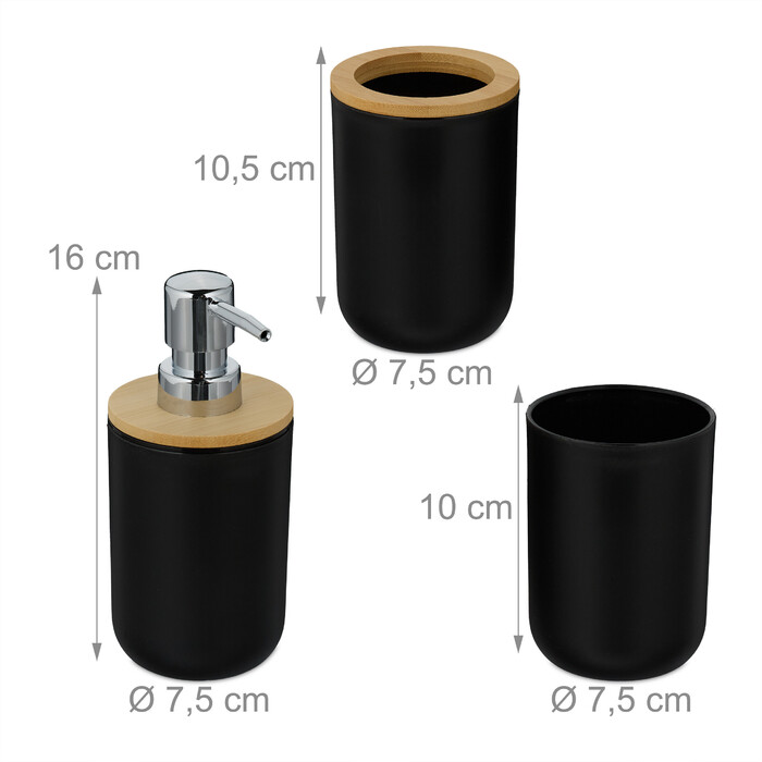 Relaxdays 6-Piece Bathroom Set