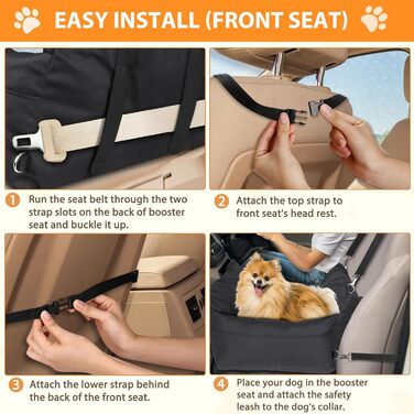 Зручний автокрісло для собак, неслизьке, 2-в-1, з кріпленням, знімний килимок