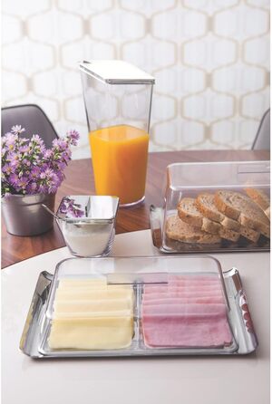 Цукорниця Tramontina CHÁ E CAFÉ з нержавіючої сталі (квадратна)