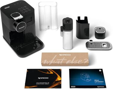 Nespresso De'Longhi EN640.B Gran Lattissima Coffee Capsule Machine with Automatic Milk System, 19 Bar Pressure, 1400W, Black Black Version 2.0