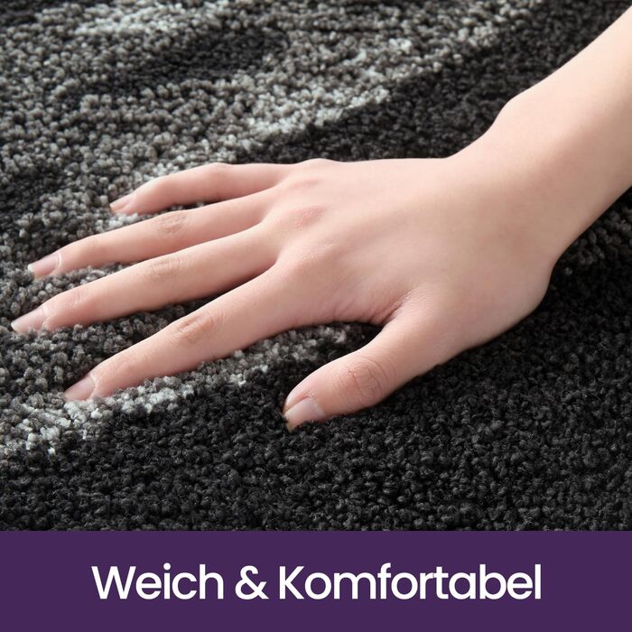 Килимок для ванної кімнати DEXI, 60x90 см, чорний: неслизький, швидковисихаючий, з мікрофібри