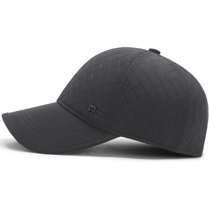 Кепка YAMEE з відкидним навушником, зимова шапка-кепка для чоловіків та жінок, тепла кепка з м'якою підкладкою, універсальний розмір (2080/Сірий)