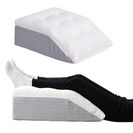 Підголовник для ліжка та дивана HAVARGO з Memory Foam: ергономічний підголовник для підтримки спини, рефлюксу та апное уві сні. Розмір: 55x55x25 см