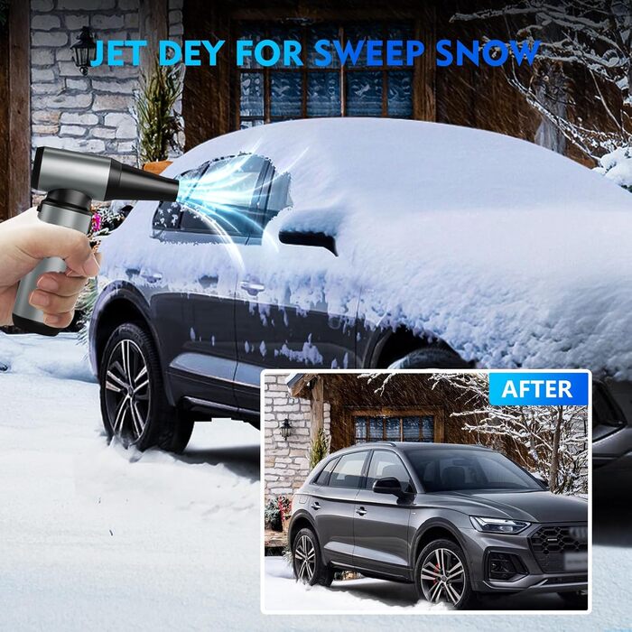 Електричний пилосос для повітряного продування, ультрапотужний, 3 режими, 200000 об/хв, з акумулятором 10000mAh, щіткою для чищення та USB-зарядкою, для чищення ПК