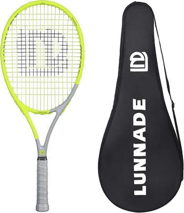 Тенісний racket LUNNADE для дорослих, легкий, з чохлом, для початківців та професіоналів (27 дюймів, жовтий Head)