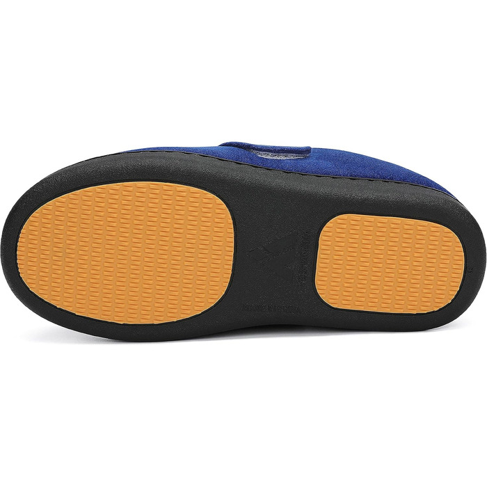 Тапочки Mishansha Herren Winter з підкладкою Memory Foam, зимові, чоловічі, 38-49 (Темно-синій, 44 EU)