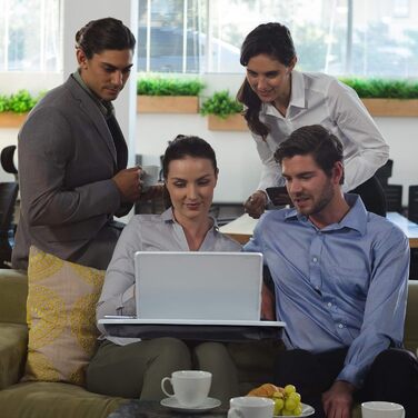 Підставка для ноутбука Relaxdays, ергономічна подушка для планшету, для колін, ліжка та дивану, сірого кольору, 32 x 44 x 6 см