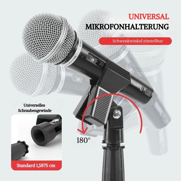 Мікрофонний стійка Pyle – універсальний трипод з регулюванням висоти 85-153 см