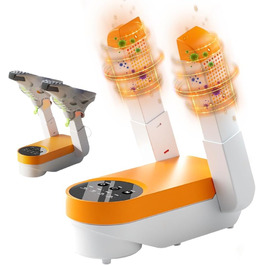 Електричний сушильник для взуття та рукавичок: телескопічний, з таймером, для взуття, черевиків, гірськолижних черевиків (помаранчевий)