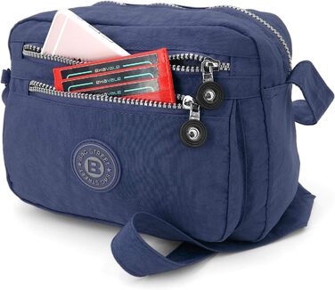 Сумка жіноча через плече ekavale з водонепроникного нейлону - маленька сумка-месенджер для дівчаток (синя)