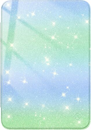 Чохол Fintie для Kindle 6 (11-го покоління) 2024/2022, прозомий, м'який TPU з авто-сном/пробудженням, для Kindle Basic 2024, Agavengrün (блискучий зелено-блакитний)