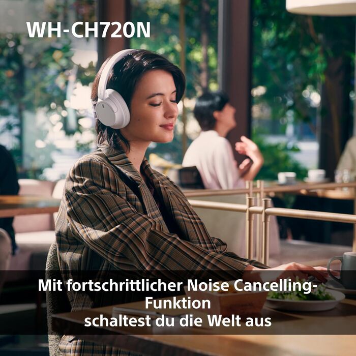 Бездротові Bluetooth-навушники Sony WH-CH720N з активним шумозаглушенням, до 50 годин автономної роботи, рожеві
