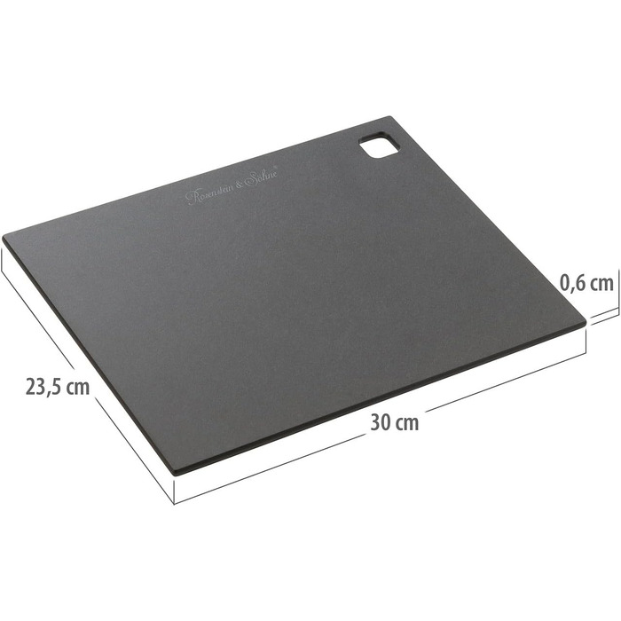 Rosenstein & Söhne Kitchen Cutting Boards: Set of 3 Wood Fiber Cutting Boards with Stand, 30 x 23.5 x 0.6 cm (Wooden Breakfast Boards, Wooden Kitchen Boards)…