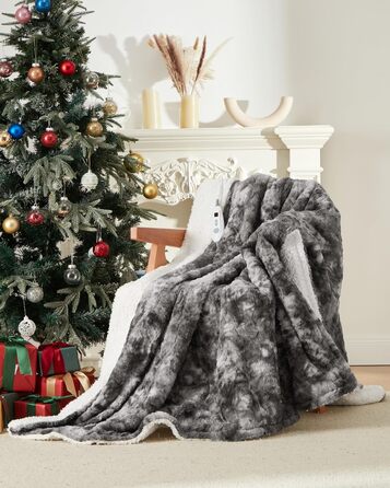 Електрична ковдра LinTimes з автовимкненням, 6 температурних режимів, 180 x 130 см, сіра