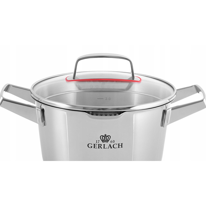 Набір каструль Gerlach Superior з нержавіючої сталі, 10 предметів