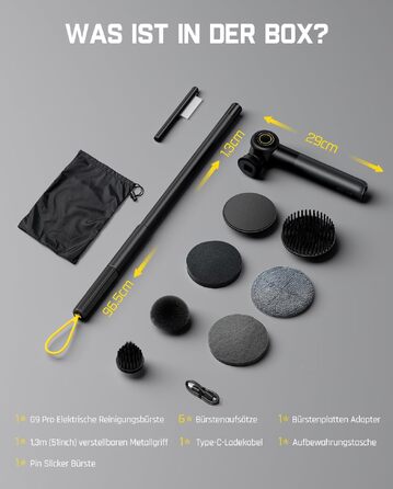 Електрична щітка для чищення Fanttik Flip G9 Pro з двигуном VoltiPulse, чорна