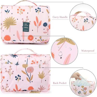 Жіноча сумочка для туалетних аксесуарів Lychii, рожева. Органайзер для подорожей, валіза та ручної поклажі