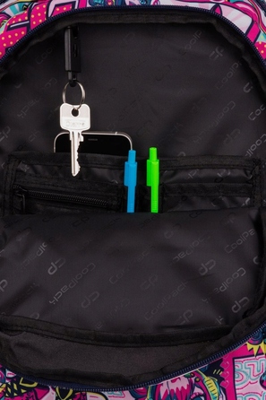 Шкільний багатокамерний рюкзак CoolPack, чорний, багатоколірний, 26 л