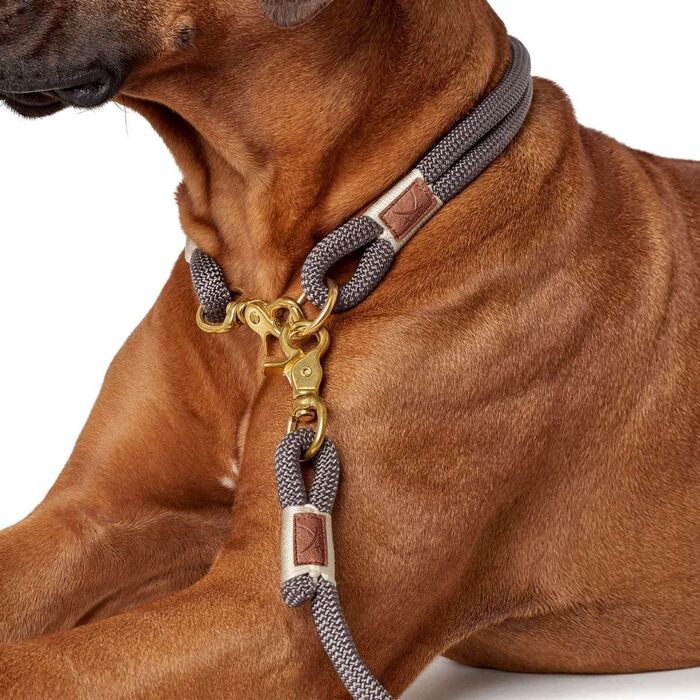 Нашийник для собак HUNTER Sansibar Rantum, сучасний, морський стиль, бежевий, розмір M-L