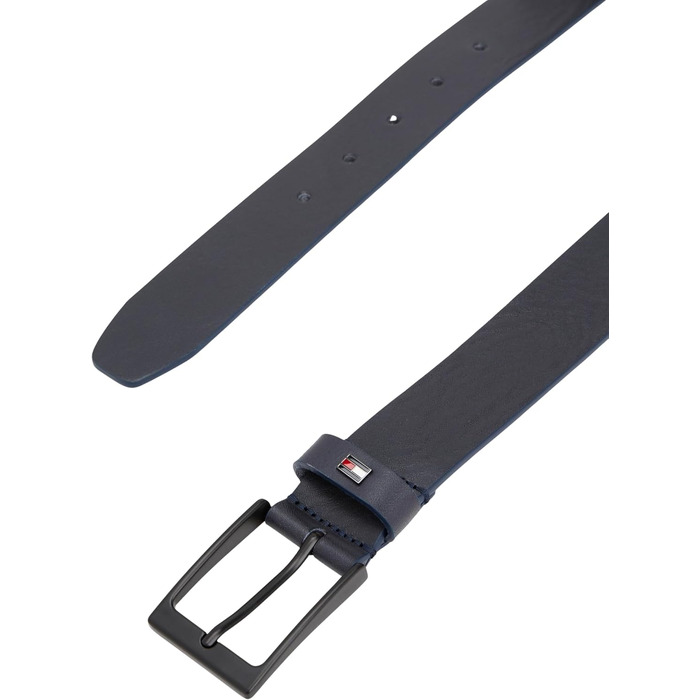 Чоловічий шкіряний ремінь Tommy Hilfiger Layton 3.5 (Space Blue), розмір 90