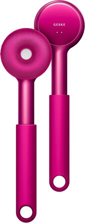 GESKE Sonic LED Full-Body Brush: Щітка для тіла з LED, 9-в-1 | Інтенсивне пілінг, масаж, глибоке очищення | SmartSonic, силіконові нопки, Magenta
