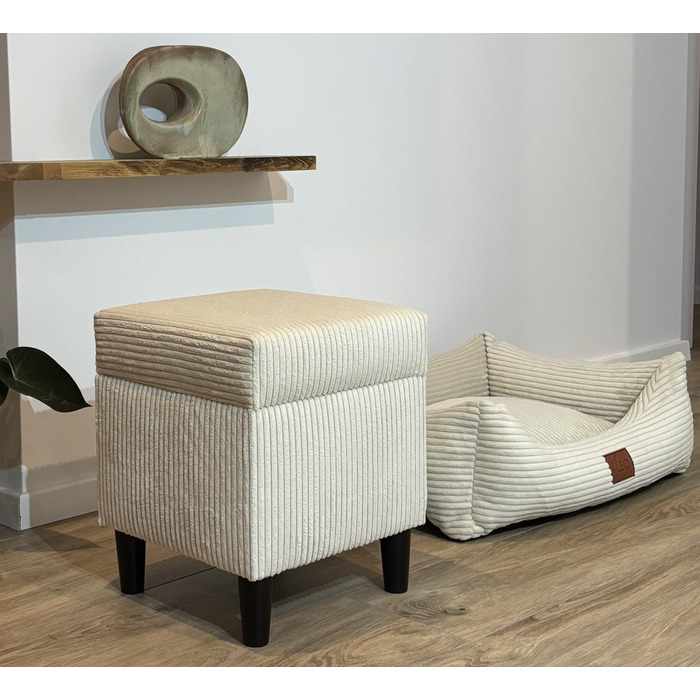 Крісло-лежанка для собак Leo4dog: зручне та миюче крісло-лежанка для собак маленьких, середніх та великих порід (Бежевий, S 67x52)