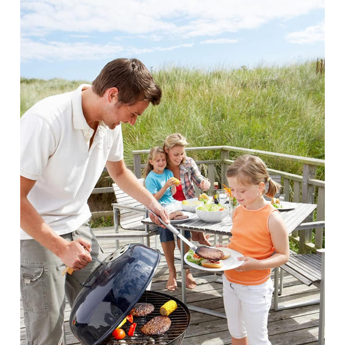 Нержавійна решітка для гриля 304, діаметр 54.5 см, для вугільних грилів 57 см (Weber), замінна решітка для кулькових грилів, з кліпсами для гриля