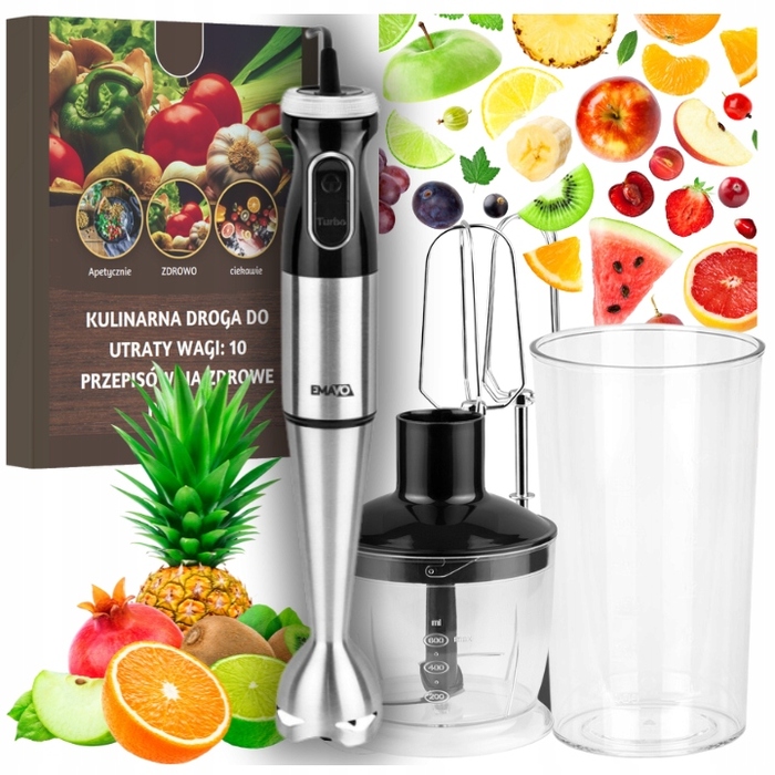 Ручний блендер Emavo EMABLE47005, 1000 Вт, чорний