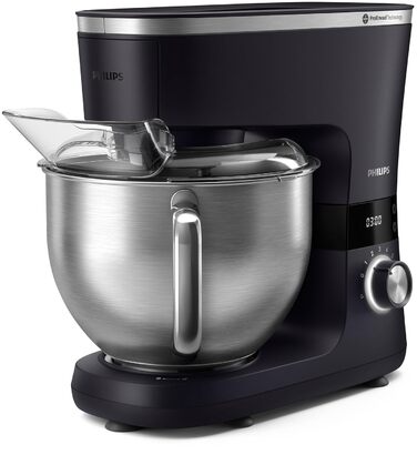 Кухонна машина Philips 7000 Series 5,5 л, 1000 Вт, 8 швидкостей, ProKnead, LED таймер, насадки для замішування та збивання, HR7962/01
