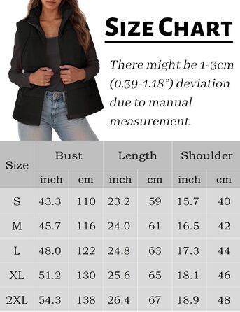 Жіноча зимова жилетка FEOYA: коротка, тепла, з коміром-стійкою, чорна (XXL)