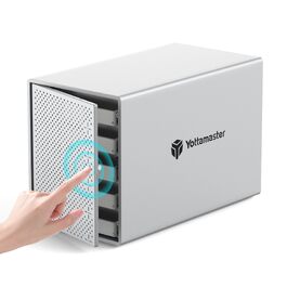 Зовнішній корпус для жорстких дисків Yottamaster на 5 слотів USB-C, алюмінієвий SATA Case для HDD/SSD 3.5