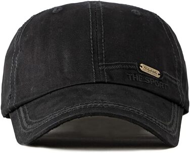 Кепка бейсболка YAMEE унісекс чорного кольору, для чоловіків та жінок, підходить для активного відпочинку, риболовлі та кемпінгу