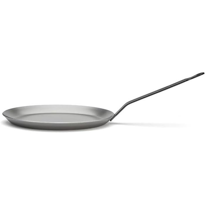 Млинцева сковорода de Buyer Carbone Plus, важка сталь, 24 см, срібляста