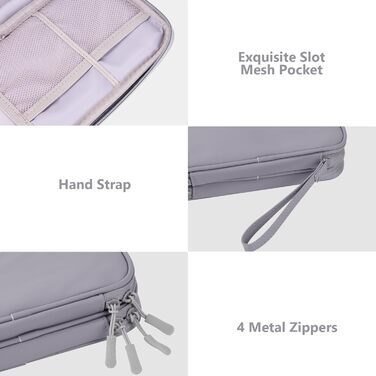 Органайзер для подорожей DDgro Elektronik, водонепроникна сумка для аксесуарів, сірий, поліуретан, середній розмір M