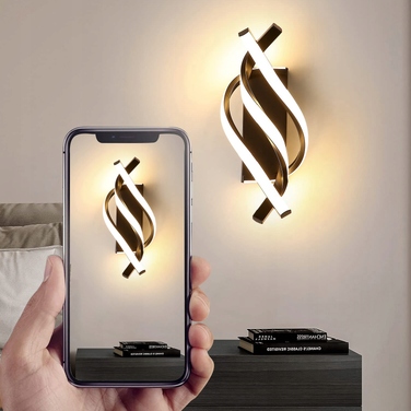 Стіна LED-бра для спальні та вітальні, 22 Вт, 3000К