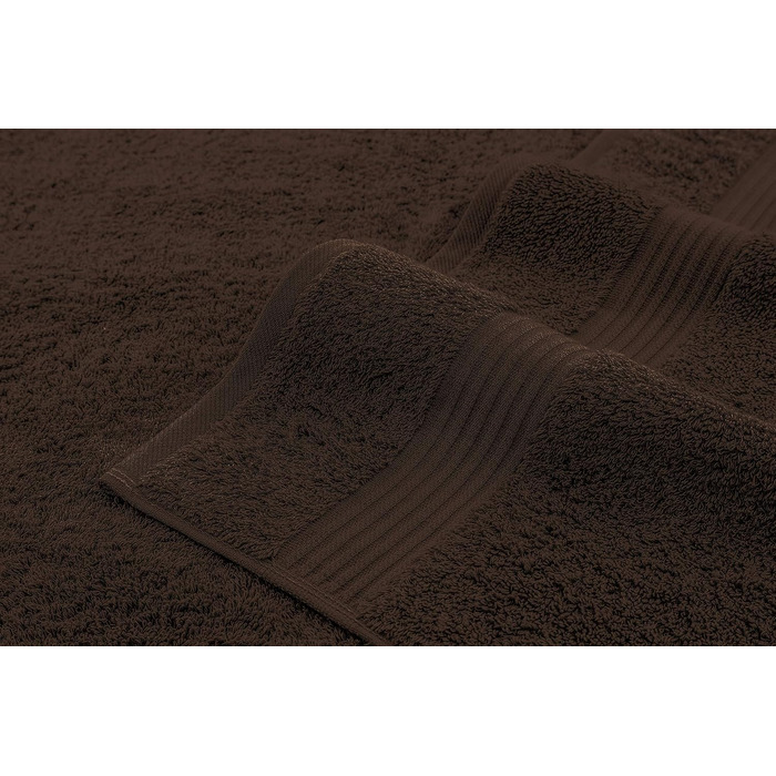 Набір махрових рушників American Bath Towels з 100% бавовни, ультрам'який та гігроскопічний комплект для ванної кімнати (6 предметів: 2 великі, 2 середні, 2 маленькі), коричневий, XL