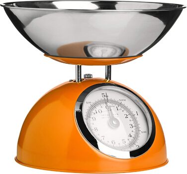 Механічна кухонна вага Premier 5 кг - помаранчевий колір