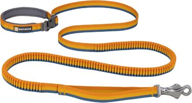 Ruffwear Roamer Bungee Dog Leash for Running, Cycling, or Hiking, Can Be Used with or Without Hands, Yellow Snow, 7.3-11ft